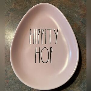 Pink Hippity Hop Egg shapped appetizer plate